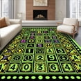thumbnail image 1 of ODIKA 3x5 Machine Washable Non-Slip Area Rug, Energetic ABC Hop Lane with Bold Numeral Blocks and Whimsical Ultra Soft Rug, None, 694731, 1 of 7