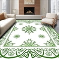 thumbnail image 1 of ODIKA 3x5 Machine Washable Non-Slip Area Rug, Intricate Lace Inspired With Flourishing Petals And Fine Detailing Ultra Soft Rug, None, 550051, 1 of 7