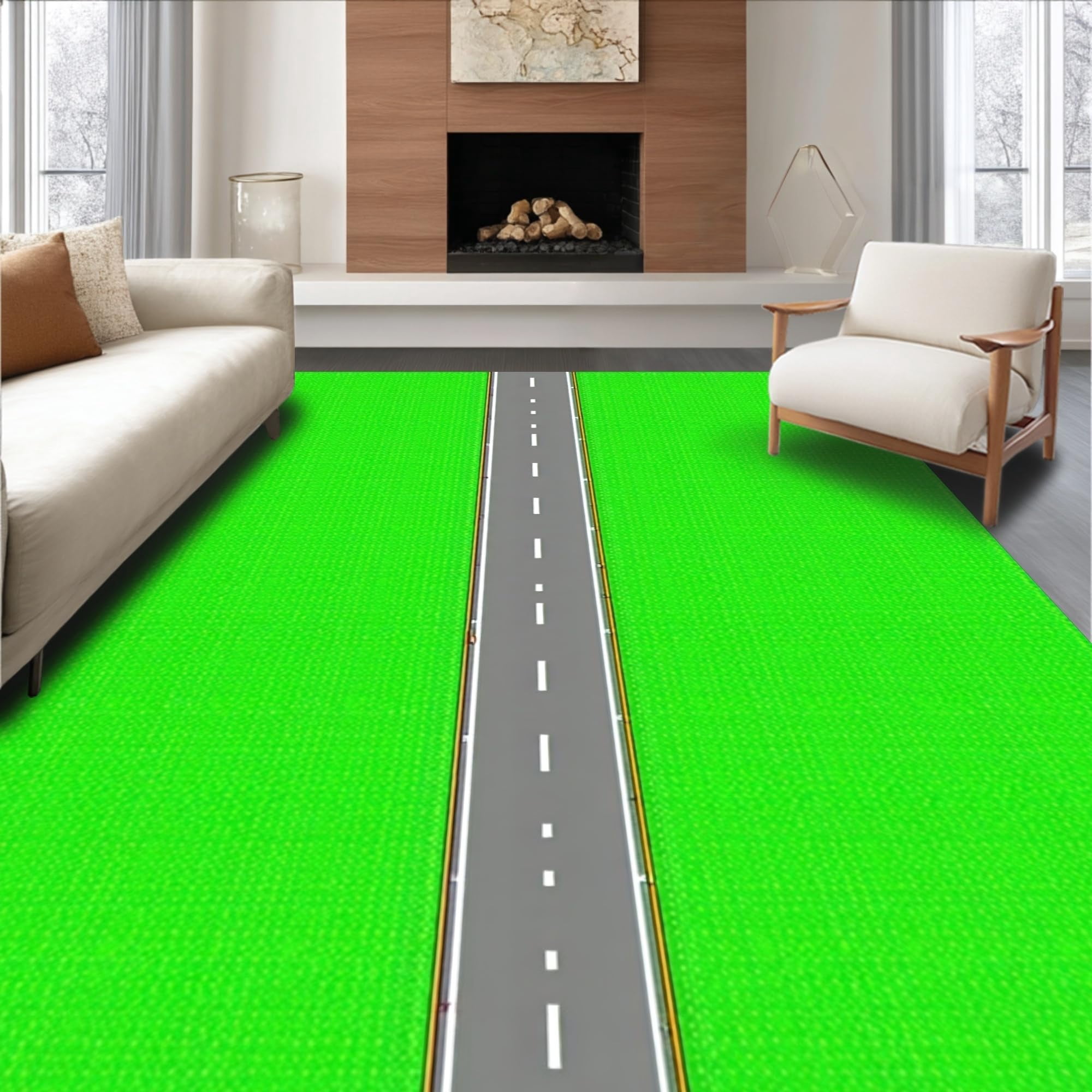 ODIKA Ultra Soft Area Rug 3x5, Non Slip, Stain Resistant, Washable Area ...
