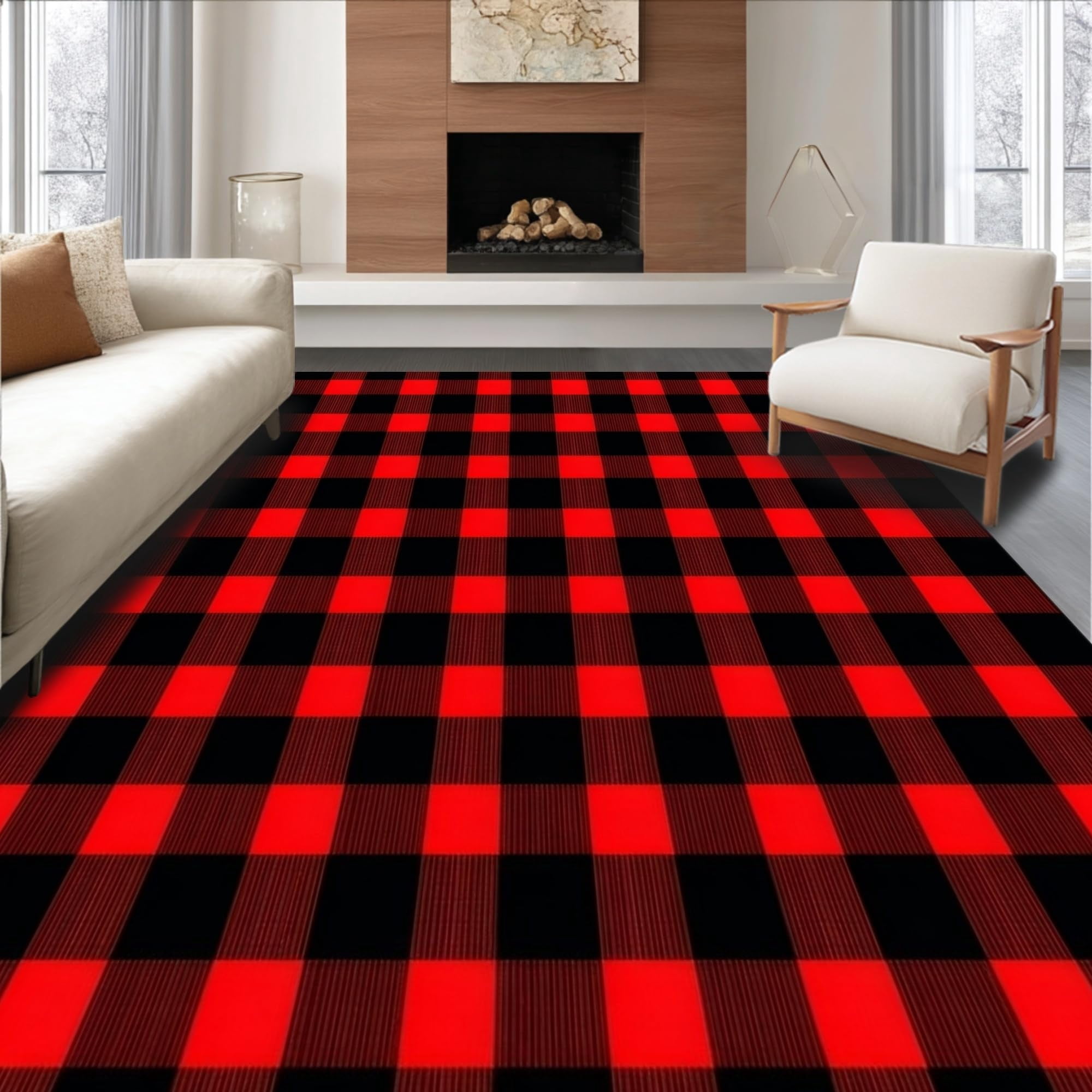 ODIKA Ultra Soft Area Rug 3x5, Non Slip, Stain Resistant, Washable Area ...