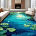 thumbnail image 1 of Ultra Soft Area Rug, Lively Blue Green Fantasy Landscape, Non Slip, Stain Resistant, Washable Area Rugs for Living Room, Bedroom(Blue, 3X5), 1 of 8