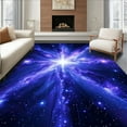 thumbnail image 1 of Ultra Soft Area Rug, Charming Playful Owl Galaxy Scene, Non Slip, Stain Resistant, Washable Area Rugs for Living Room, Bedroom(Blue, 3X5), 1 of 8