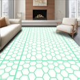 thumbnail image 1 of ODIKA 4x6 Machine Washable Non-Slip Area Rug, Hexagonal Honeycomb with Clustered Cell Ultra Soft Rug, None, 521774, 1 of 7