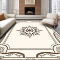 thumbnail image 1 of ODIKA 4x6 Machine Washable Non-Slip Area Rug, Idaho Elegant Symmetrical Interlocking Medallion Framework Ultra Soft Rug, None, 667022, 1 of 7