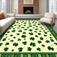 thumbnail image 1 of Ultra Soft Area Rug, Sophisticated Holiday Greenery Design, Non Slip, Stain Resistant, Washable Area Rugs for Living Room, Bedroom(Green, 4X6), 1 of 8