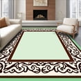 thumbnail image 1 of ODIKA 5x7 Machine Washable Non-Slip Area Rug, Contrast Bordered with Sophisticated Scrollwork Ultra Soft Rug, None, 595968, 1 of 7