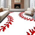 thumbnail image 1 of ODIKA 5x7 Machine Washable Non-Slip Area Rug, Sports Theme Yarn Handicraft DIY Creation Ultra Soft Rug, None, 646110, 1 of 7