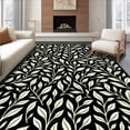 thumbnail image 1 of ODIKA 6x9 Machine Washable Non-Slip Area Rug, Abstract Botanical with Leaf Vine Arrangement Ultra Soft Rug, None, 590756, 1 of 7
