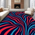 thumbnail image 1 of ODIKA 6x9 Machine Washable Non-Slip Area Rug, Abstract Wave Flow Design with Gradient Ripple Effects Ultra Soft Rug, None, 529504, 1 of 7