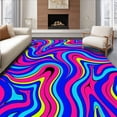 thumbnail image 1 of ODIKA 6x9 Machine Washable Non-Slip Area Rug, Mosaic Featuring Lively Interlocking Wave Ultra Soft Rug, None, 556736, 1 of 7