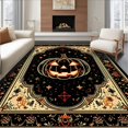 thumbnail image 1 of Ultra Soft Area Rug, Chic Halloween Monochrome Aesthetic, Non Slip, Stain Resistant, Washable Area Rugs for Living Room, Bedroom(Black, 6X9), 1 of 8