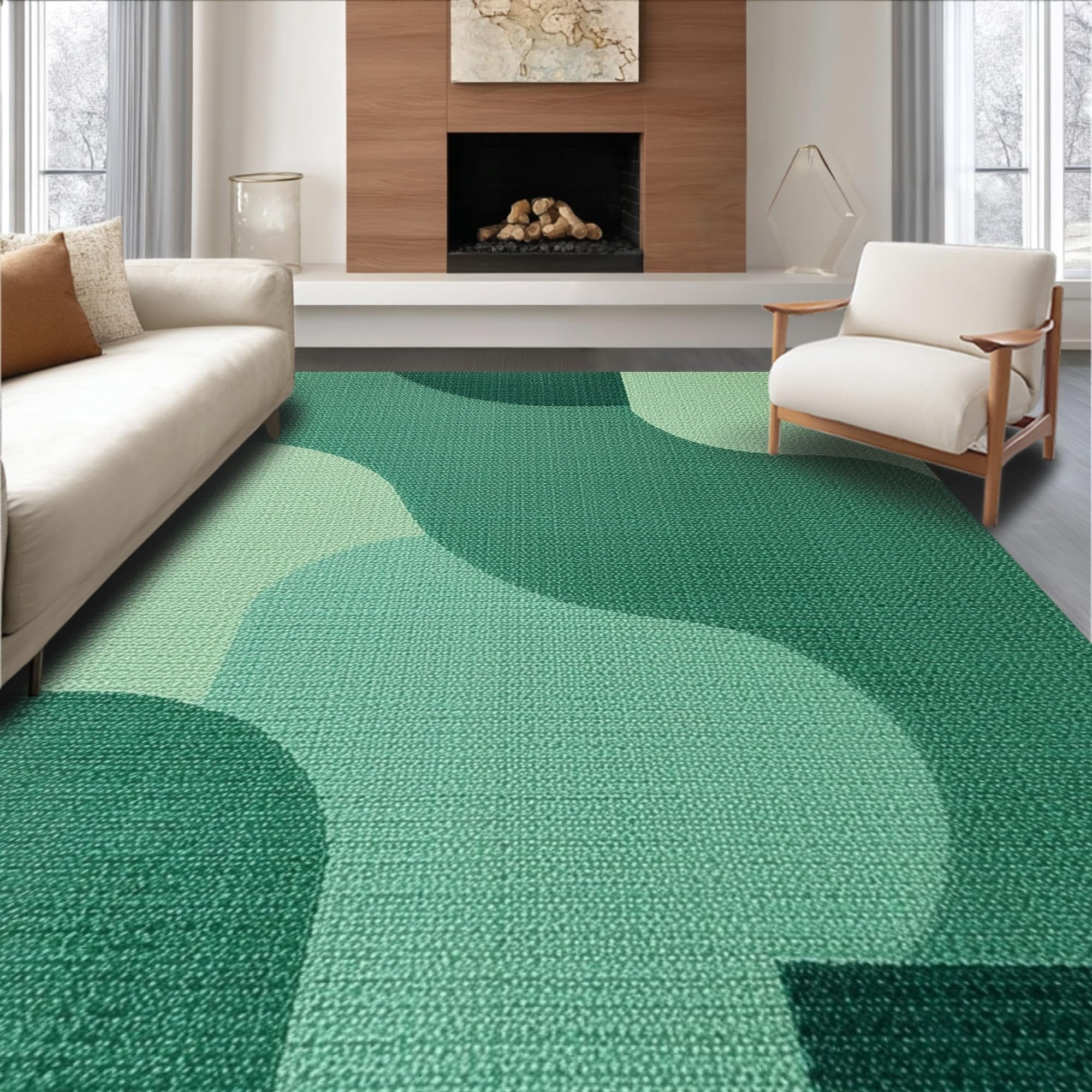Neon 6x9 Rug ODIKA Ultra Soft Area Rug 6x9, Non Slip, Stain Resistant, Washable Area ...