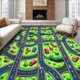 thumbnail image 1 of Ultra Soft Area Rug, Multi Color Educational Play Area Activity, Non Slip, Stain Resistant, Washable Area Rugs for Living Room, Bedroom(Green, 6X9), 1 of 8