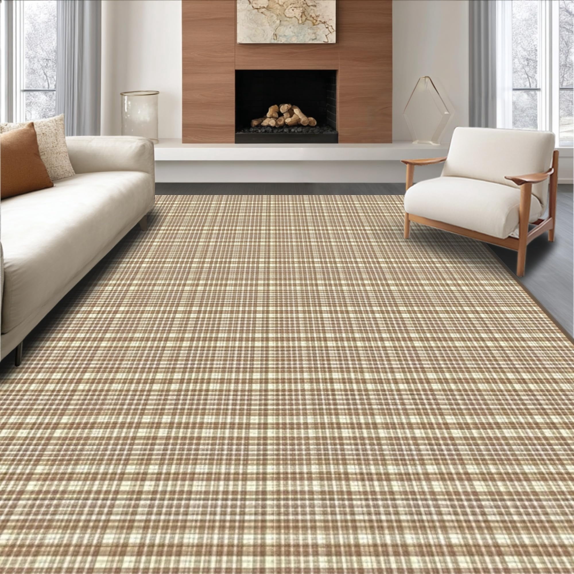 ODIKA Ultra Soft Area Rug 6x9, Non Slip, Stain Resistant, Washable Area ...