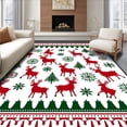 thumbnail image 1 of ODIKA 8x10 Machine Washable Non-Slip Area Rug, Festive Reindeer Latch Hook Kit DIY Needlework Pillow Project Ultra Soft Rug, None, 645714, 1 of 7