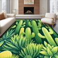 thumbnail image 1 of Ultra Soft Area Rug, Contemporary Cactus Artful Display, Non Slip, Stain Resistant, Washable Area Rugs for Living Room, Bedroom(Green, 8X10), 1 of 8