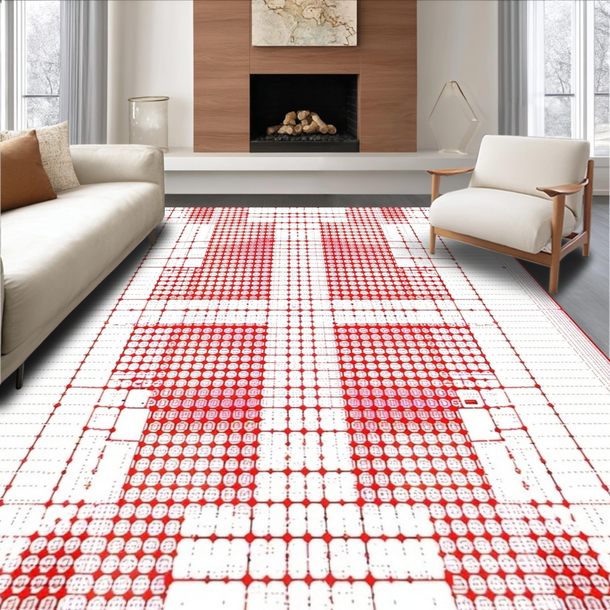 ODIKA Ultra Soft Area Rug 8x10, Non Slip, Stain Resistant, Washable ...