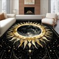 thumbnail image 1 of Ultra Soft Area Rug, Enchanting Moonlit Celestial Imagery, Non Slip, Stain Resistant, Washable Area Rugs for Living Room, Bedroom(Black, 8X10), 1 of 8