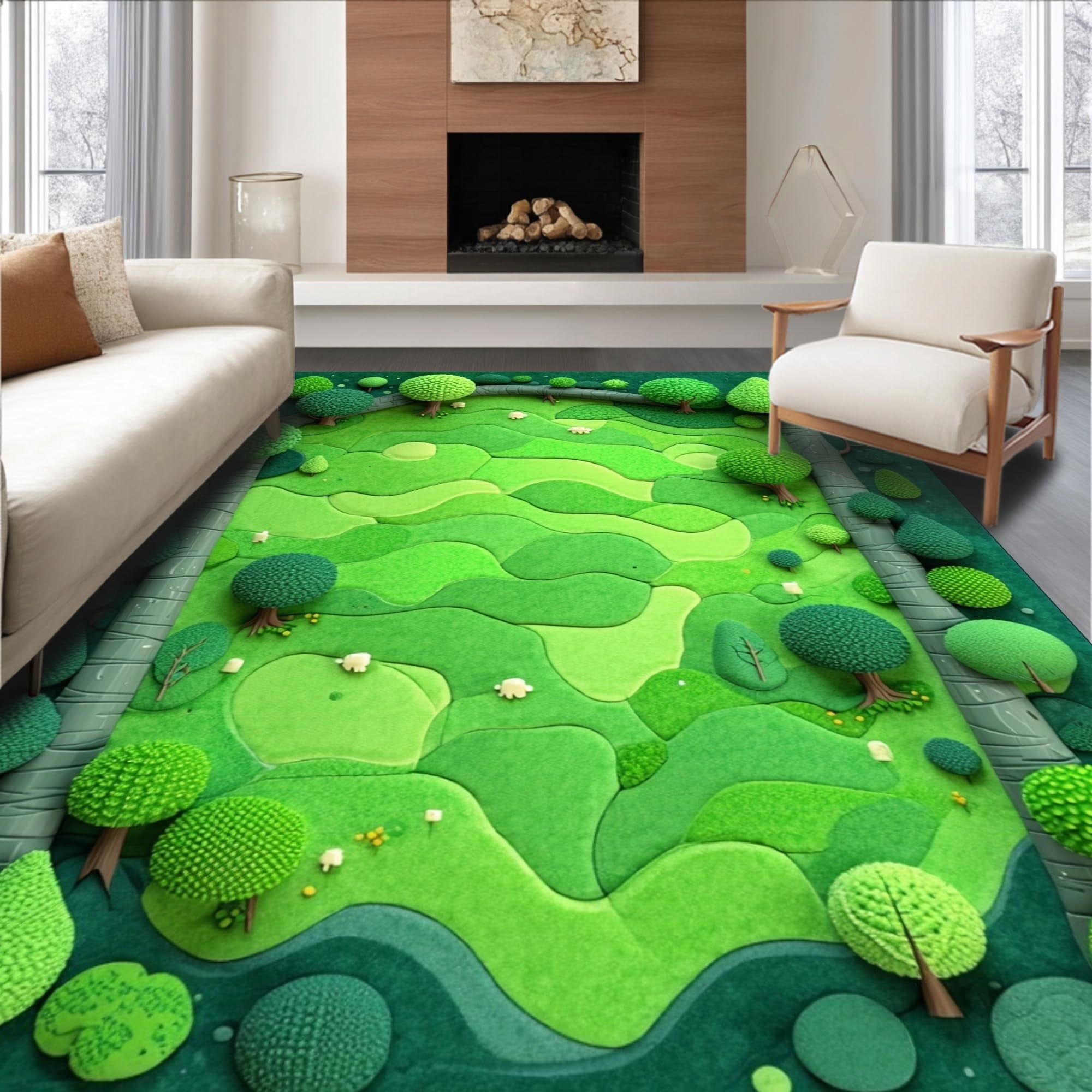 Curated visual reference: Eco Friendly Rugs For Off Grid Apartments Reference: Odika Ultra Soft Area Rug 8X10 Non Slip Stain Resistant