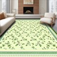 thumbnail image 1 of Ultra Soft Area Rug, Retro Floral Delight, Non Slip, Stain Resistant, Washable Area Rugs for Living Room, Bedroom(Ivory, 8X10), 1 of 8