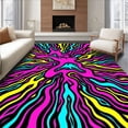 thumbnail image 1 of ODIKA 8x10 Machine Washable Non-Slip Area Rug, Trendy Statement Decorative With Graffiti Splash Design Ultra Soft Rug, None, 531773, 1 of 7