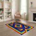 thumbnail image 1 of ODIKA Vibrant Lgbt With Repeating Bands And Symmetrical Edge Detail for Home Office, Gaming Room, Under Desk, Non-Slip Chair-Friendly, 1 of 7