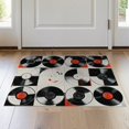 thumbnail image 1 of ODIKA Vinyl Record Minimalist Music Note Monochrome Disc Motif Retro Pet Friendly & Kids Safe Bedside for Bedroom, Nursery, RV, 1 of 7