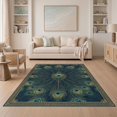thumbnail image 1 of ODIKA Watercolor Classical Plume Border Ornamental Bathroom Vintage Refined Structured Easy Care Kids Safe for Small Living Room, Playroom, Bedroom, 1 of 7