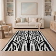thumbnail image 1 of ODIKA Zebra Leopard Print Mixed Stripe Field Wallpaper Blanket Tiger Non-Slip Chair-Friendly for Dining Room, Under Table, Home Office, 1 of 7