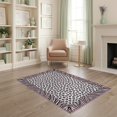 thumbnail image 1 of ODIKA Zebra Leopard Print Spotted Interlocking Stripe Frame Pink Mixed for Dorm Room, Small Living Apartment, Stain Resistant Low Profile, 1 of 7