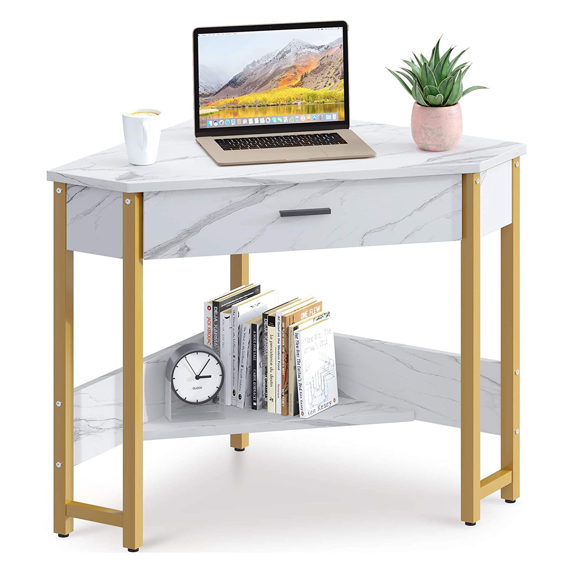 Real on sale marble desk