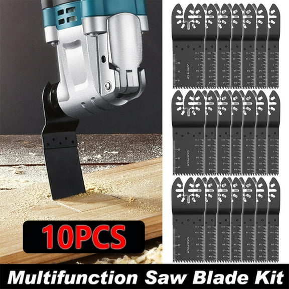 ODOMY 10/23PCS Mix Oscillating Saw Blades Multimaster Blade High Carbon Steel Saw Cut Blades Multi-tool Wood Cutting Tools Kit
