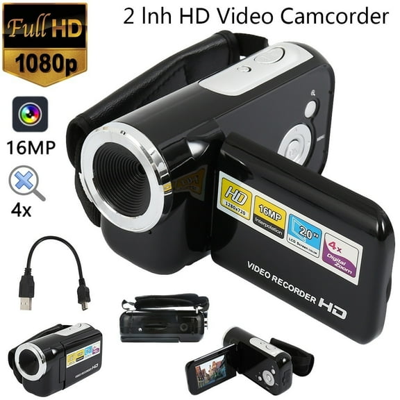 ODOMY 2.0 Inch LCD Video Camcorder HD 1080P Handheld Digital Camera 4X Digital Zoom The Portable Camera