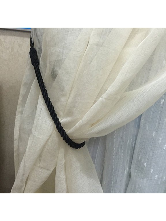 2 PCS Curtain Tie backs Curtain Tiebacks Plain Rope Cord Drape Decorative Holdback