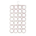 thumbnail image 1 of ODOMY 28 Ring Scarf Shawl Scarves Holder Foldable Tie Belt Hook Organizer Rattan Weave Hanger Wardrobe Storage Holder Display Rack, 1 of 10