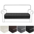 thumbnail image 1 of ODOMY 4Colors 1/2/3 Seaters Sofa Cushion Cover Waterproof Couch Seat Cover Solid Color Cushion Slipcover (No Include Cushion), 1 of 11