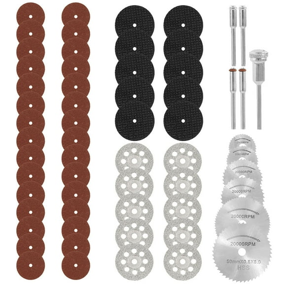 ODOMY 61X Circular Saw Blades Rotary Tool For Dremel Rotary / Or More Than 1/8" Chuck