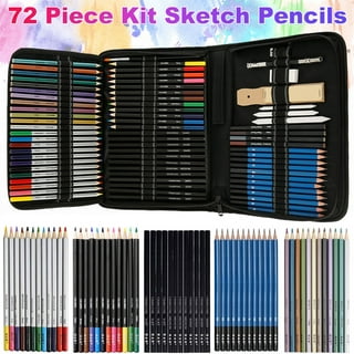 Kalour 96 Pack Drawing Set Sketching Kit,include 72 Colored Pencils and 24  Sketch Kit with Sketch Book,Art Supplies for Drawing,Sketching and