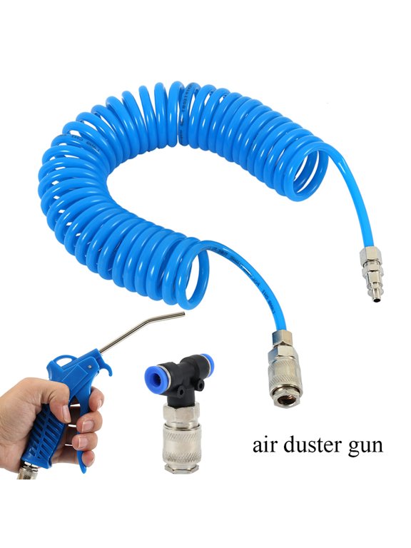 Air Duster Blow Gun Heavy Duty Air Duster Truck Lorry Van Dust 5 Metre Recoil Cleaning Hose Tools