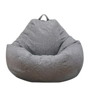ODOMY Bean Bag Sofa Chairs Cover Classic Lazy Lounger Bean Bag Storage Chair for Adults Children