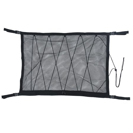 ODOMY Cargo Net for Car Interior Roof Storage - Car Ceiling Net Pocket Overhead Top Bag Hanging Sundries Mesh Organizer with Drawstring