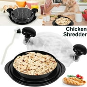 ODOMY Chicken Shredder,9.8" Visible Chicken Breast Shredder Tool Twist,Large Meat Shredder Machine - Ergonomic Handle,Dishwasher Safe,Anti-Slip,Cleaning Brush,Heat Resistant,BPA Free