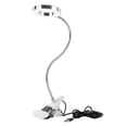 thumbnail image 1 of ODOMY Dimmable Flexible Gooseneck Clamp Clip Desk Lamp Eye-Care Sensitive Reading Light Memory Function USB Charger, 1 of 9