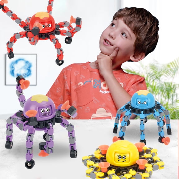 ODOMY Fingertip Spinning Top Deformable Stress Relief Toy Transformable Mechanical