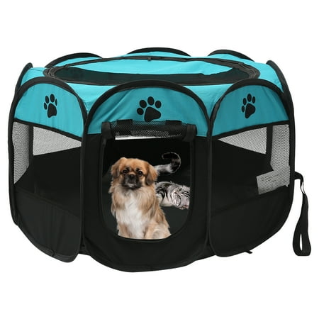 ODOMY Foldable Pet playpen Carrying Case Exercise Pen Larges Dogs Small Puppies/Cats Tent