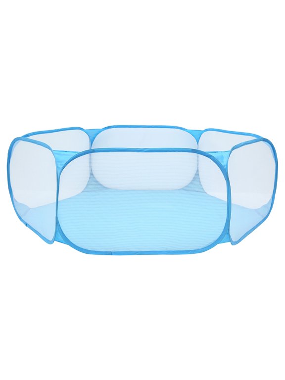 Foldable Waterproof Ocean Ball Pool Tent Outdoor Indoor Play Pit Small Animal Cage Blue