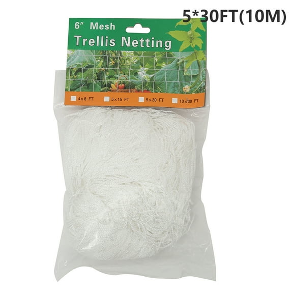 ODOMY Garden Plant Climbing Net Cucumber Polyester Trellis Netting Grow Mesh Support