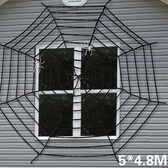 ODOMY Halloween Spider Web Decoration Stretchable Halloween Spider Web Cob