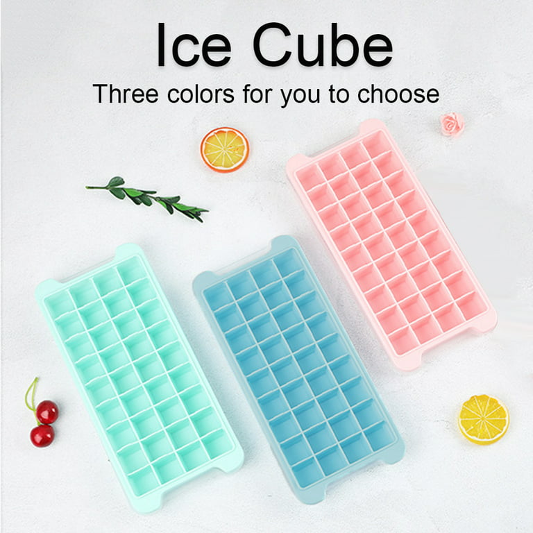 Silicone Ice Cube Tray, Easy Release Ice Tray with Lids , 36 Cubes BPA Free