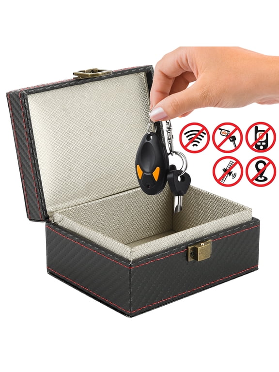 Large Keyless Car Key Signal Blocker Safe Anti Theft Key BoxBlocking Cage for Car Keys Security Boxes for Remote Smart Keys Cards Home